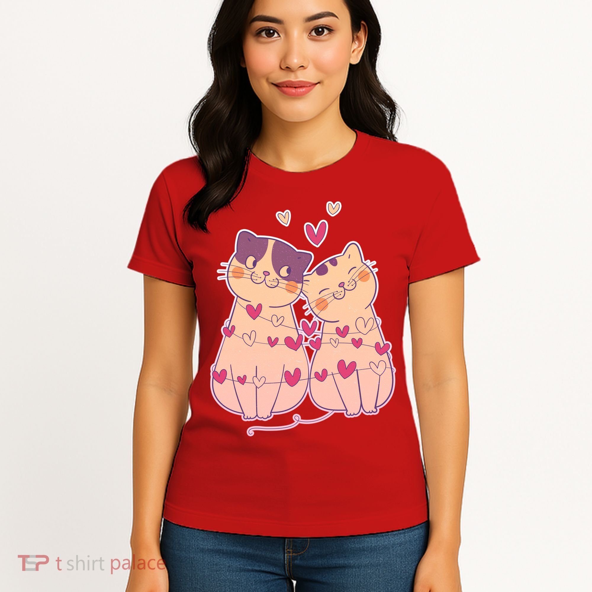 Cute Valentine's Day Kitties Women's T-Shirt