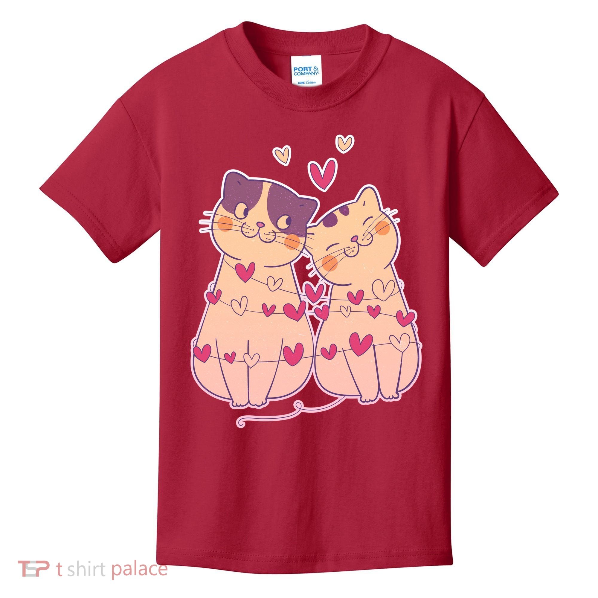 Cute Valentine's Day Kitties Kids T-Shirt