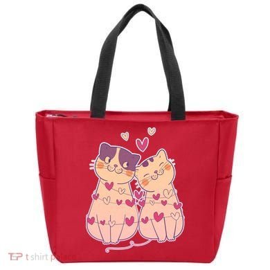 Cute Valentine's Day Kitties Tote Bag