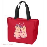 Cute Valentine's Day Kitties Tote Bag thumb 3