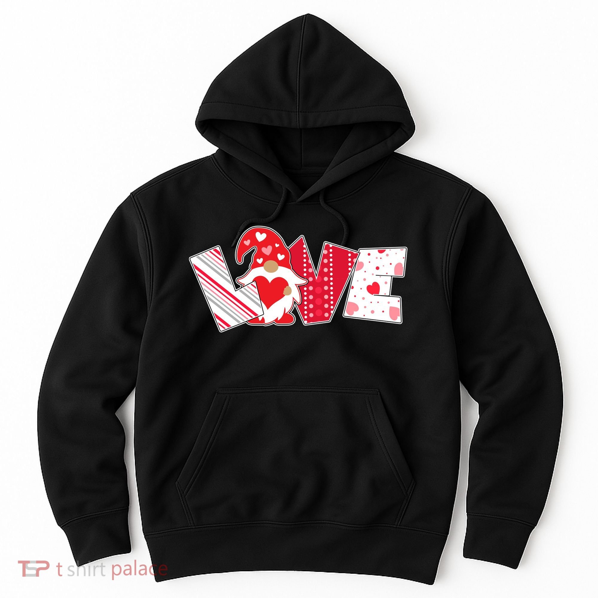 Cute Valentine's Day Love Gnome Hoodie