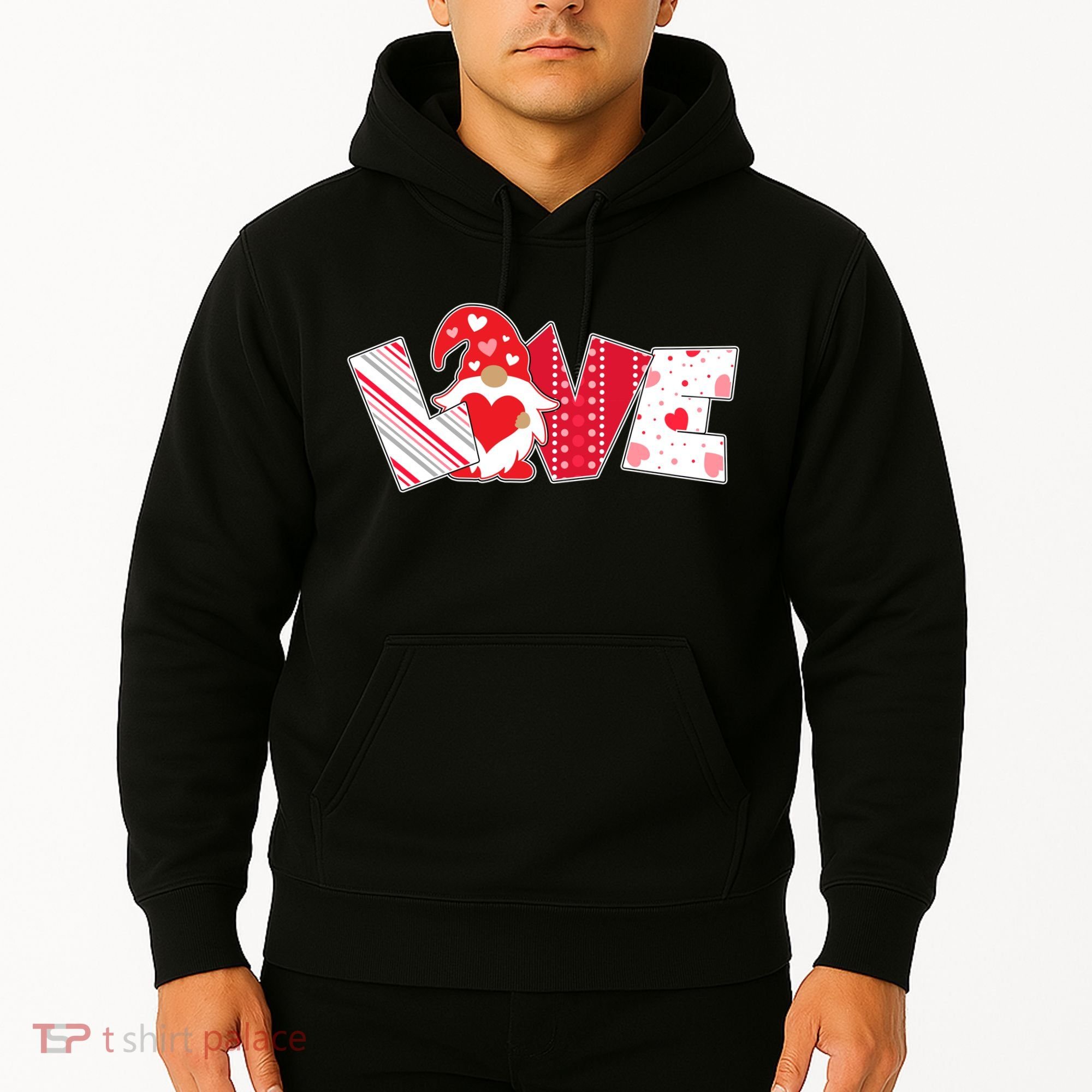 Cute Valentine's Day Love Gnome Hoodie
