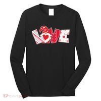 Cute Valentine's Day Love Gnome Long Sleeve Shirt thumb 0