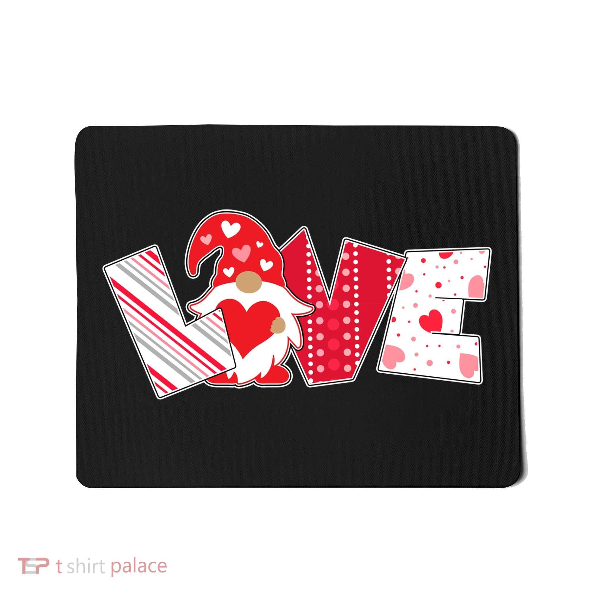 Cute Valentine's Day Love Gnome Mousepad