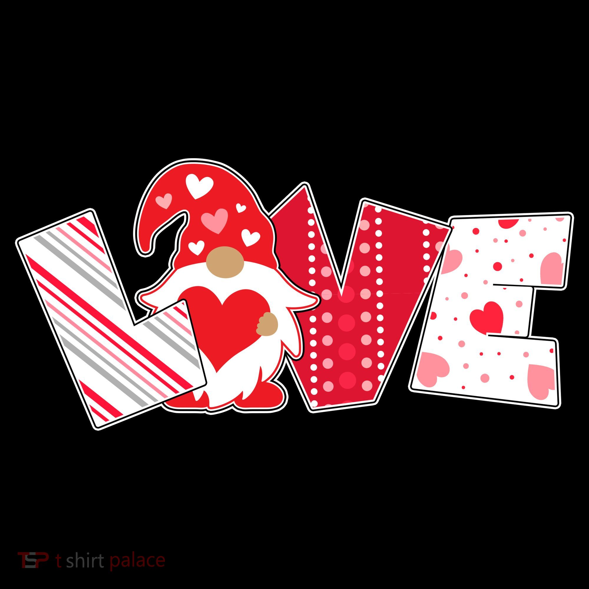 Cute Valentine's Day Love Gnome Baby Bodysuit