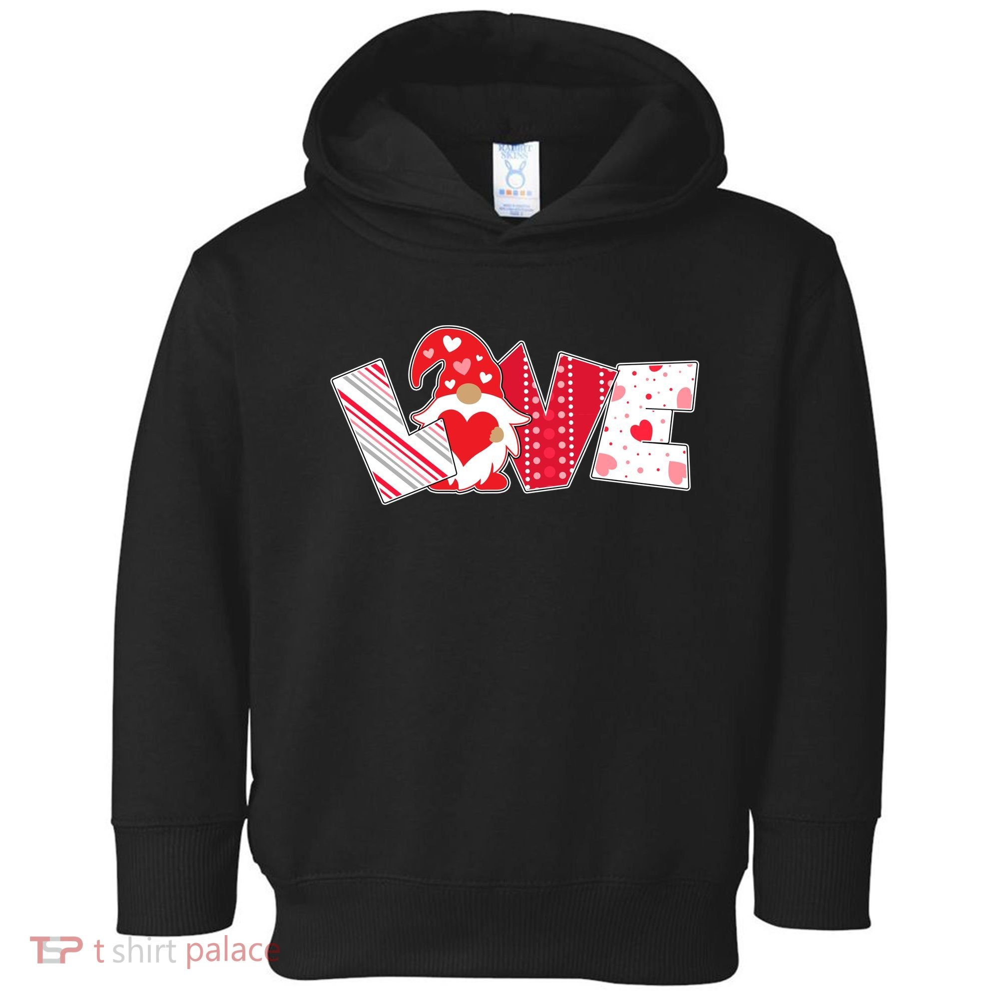 Cute Valentine's Day Love Gnome Toddler Hoodie