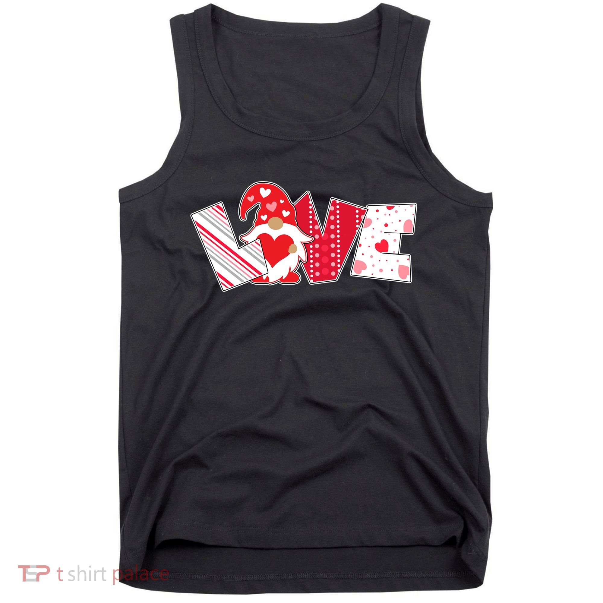 Cute Valentine's Day Love Gnome Tank Top
