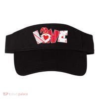 Cute Valentine's Day Love Gnome Visor thumb 0