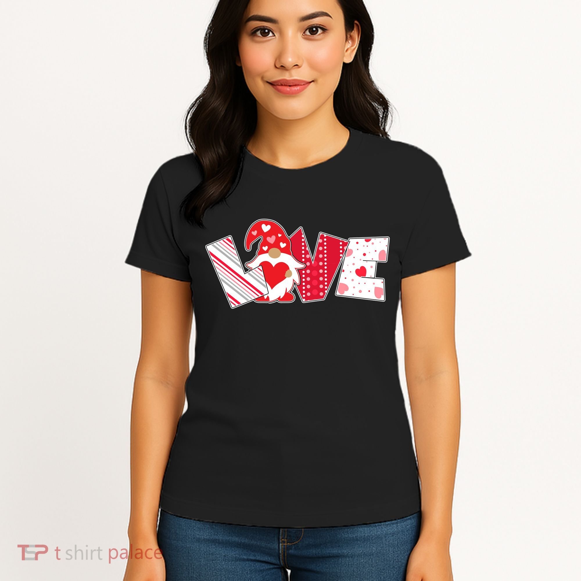 Cute Valentine's Day Love Gnome Women's T-Shirt