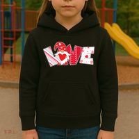 Cute Valentine's Day Love Gnome Kids Hoodie thumb 3