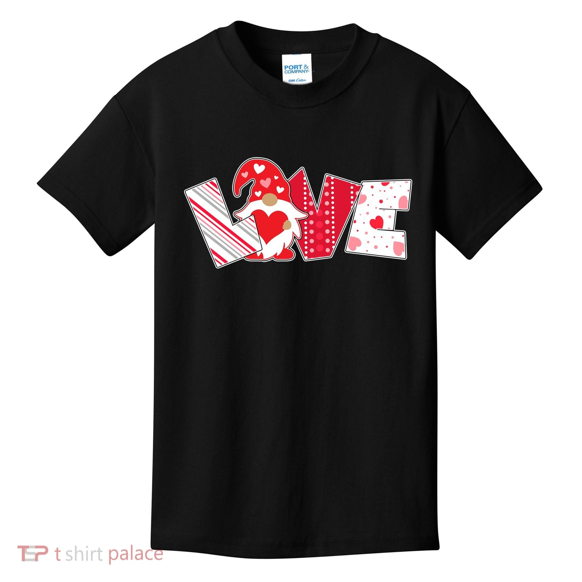 Cute Valentine's Day Love Gnome Kids T-Shirt