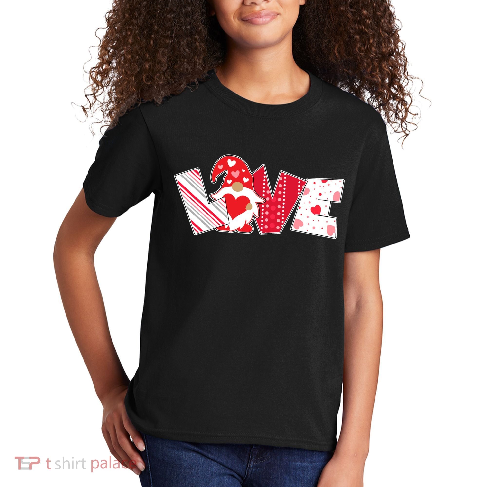 Cute Valentine's Day Love Gnome Kids T-Shirt