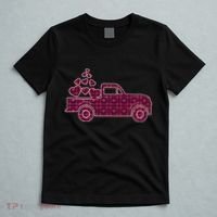 Cute Valentine's Day Plaid Pickup Truck With Hearts T-Shirt thumb 5