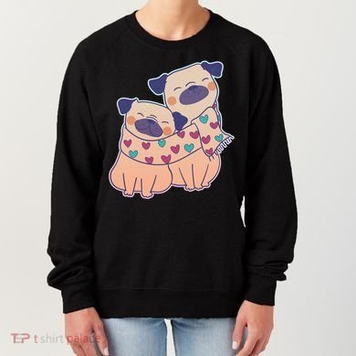 Cute Valentine's Day Puppies Women's Sweatshirt