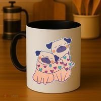 Cute Valentine's Day Puppies Coffee Mug thumb 4