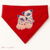 Cute Valentine's Day Puppies USA-Made Doggie Bandana thumb 0