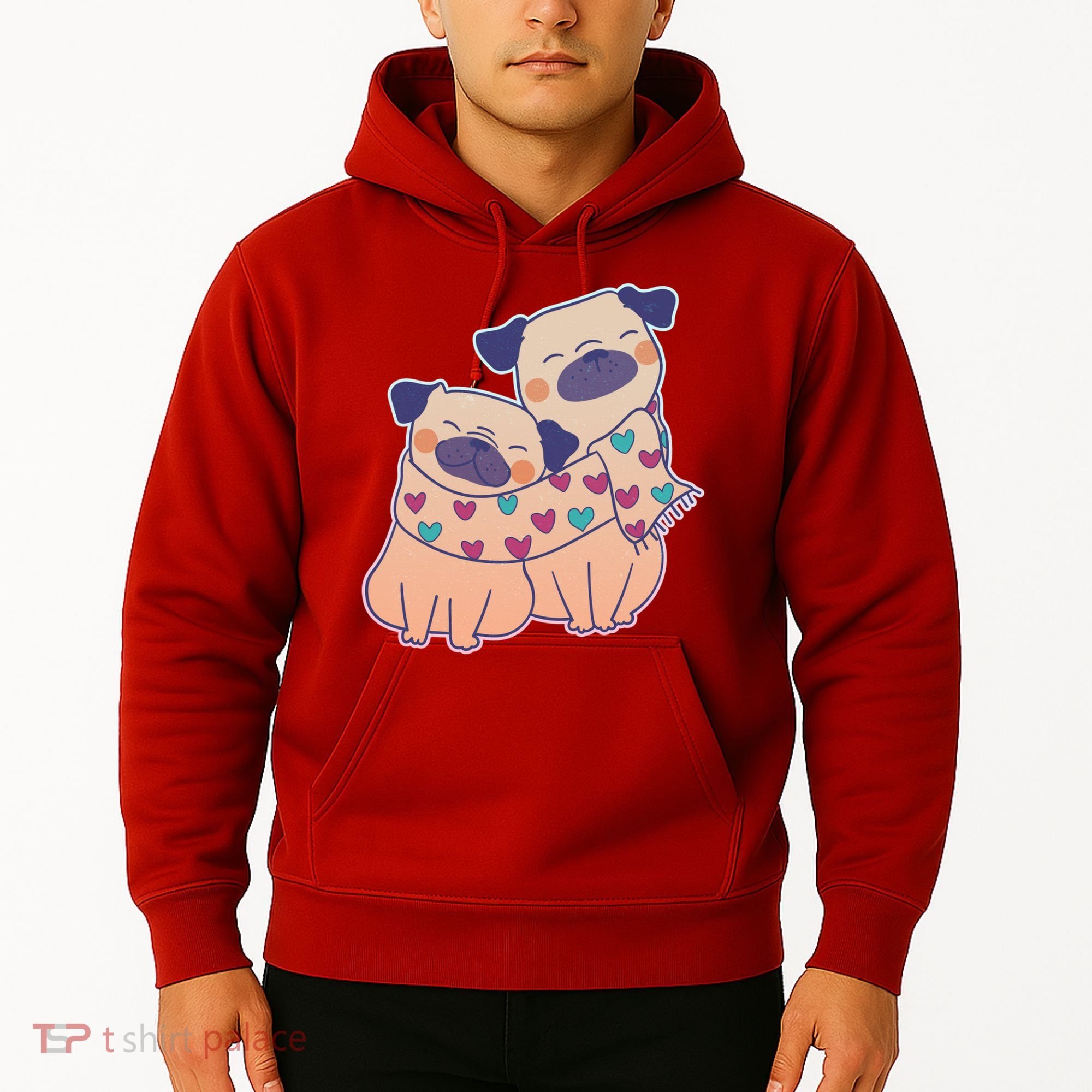 Cute Valentine's Day Puppies Hoodie