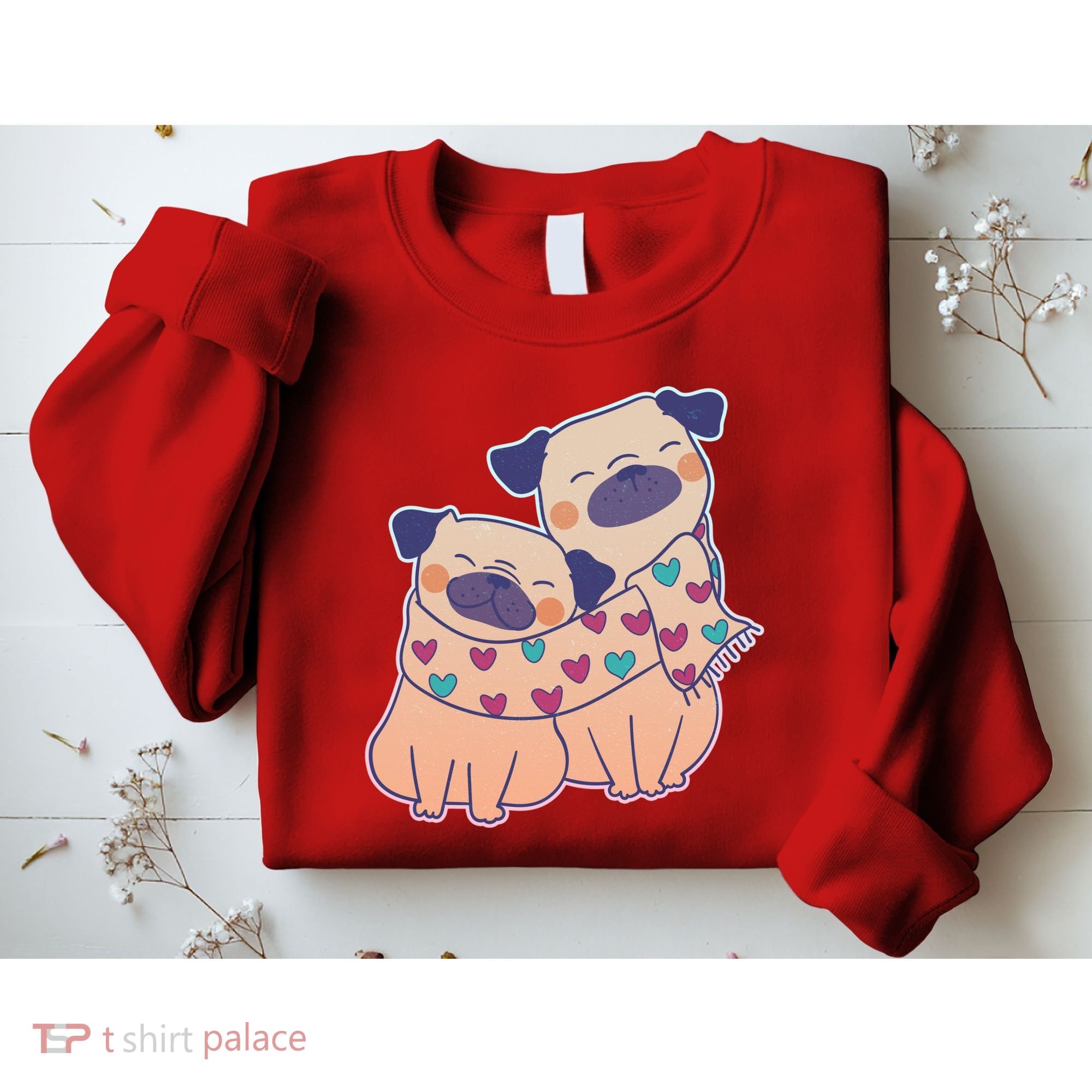 Cute Valentine's Day Puppies Sweatshirt
