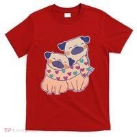 Cute Valentine's Day Puppies T-Shirt thumb 0