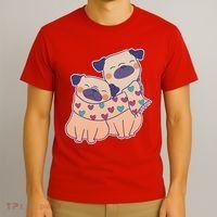 Cute Valentine's Day Puppies T-Shirt thumb 3