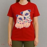 Cute Valentine's Day Puppies T-Shirt thumb 4