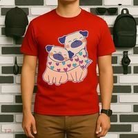 Cute Valentine's Day Puppies T-Shirt thumb 6
