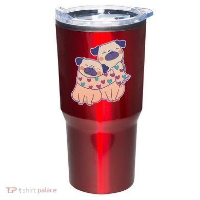 Cute Valentine's Day Puppies Tumbler