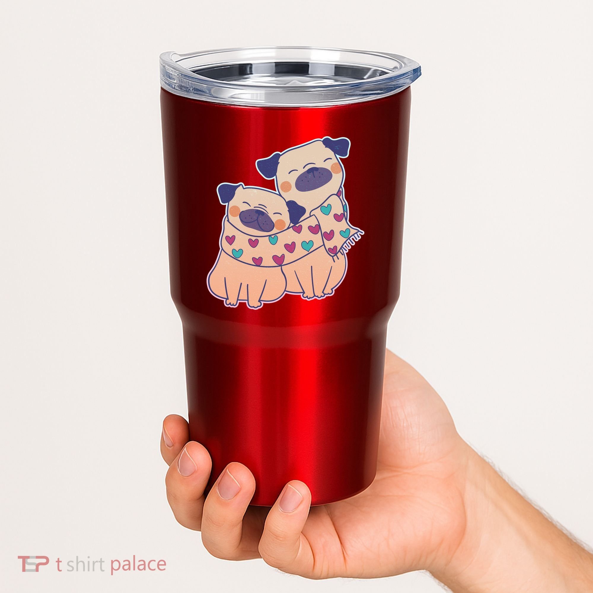 Cute Valentine's Day Puppies Tumbler