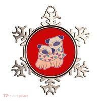 Cute Valentine's Day Puppies Ornament thumb 0