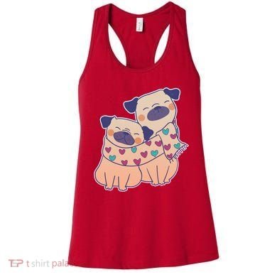 Cute Valentine's Day Puppies Women's Tank Top