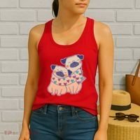 Cute Valentine's Day Puppies Women's Tank Top thumb 2