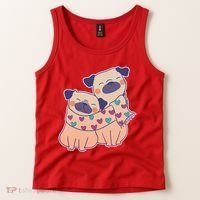 Cute Valentine's Day Puppies Tank Top thumb 2