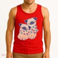 Cute Valentine's Day Puppies Tank Top thumb 3