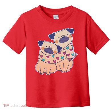 Cute Valentine's Day Puppies Toddler T-Shirt