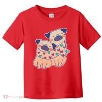 Cute Valentine's Day Puppies Toddler T-Shirt thumb 0