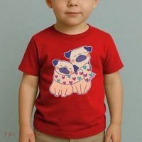 Cute Valentine's Day Puppies Toddler T-Shirt thumb 2
