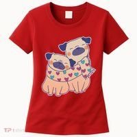 Cute Valentine's Day Puppies Women's T-Shirt thumb 0