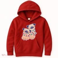 Cute Valentine's Day Puppies Kids Hoodie thumb 0