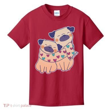 Cute Valentine's Day Puppies Kids T-Shirt