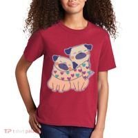 Cute Valentine's Day Puppies Kids T-Shirt thumb 2