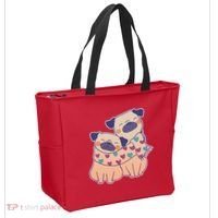 Cute Valentine's Day Puppies Tote Bag thumb 2