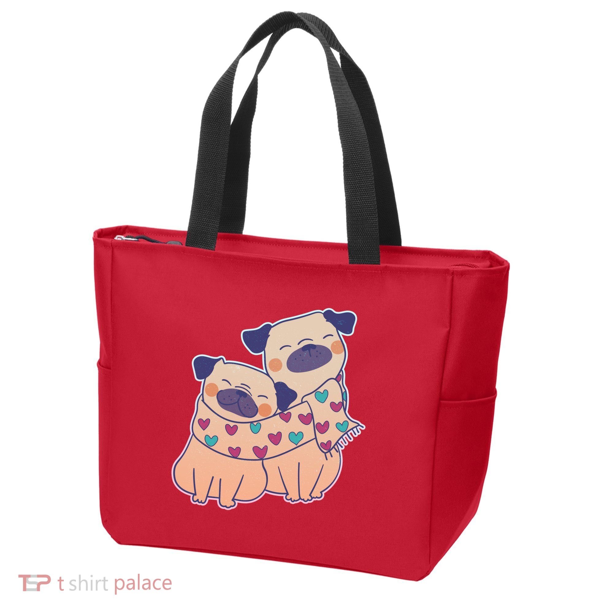 Cute Valentine's Day Puppies Tote Bag