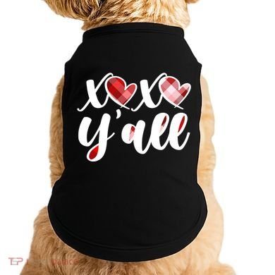 Cute Valentine's Day XOXO Y'all  Doggie Tank