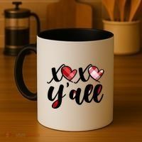 Cute Valentine's Day XOXO Y'all  Coffee Mug thumb 4
