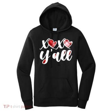Cute Valentine's Day XOXO Y'all  Women's Hoodie