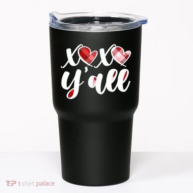 Cute Valentine's Day XOXO Y'all  Tumbler