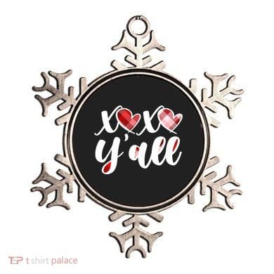 Cute Valentine's Day XOXO Y'all  Ornament