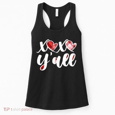 Cute Valentine's Day XOXO Y'all  Women's Tank Top