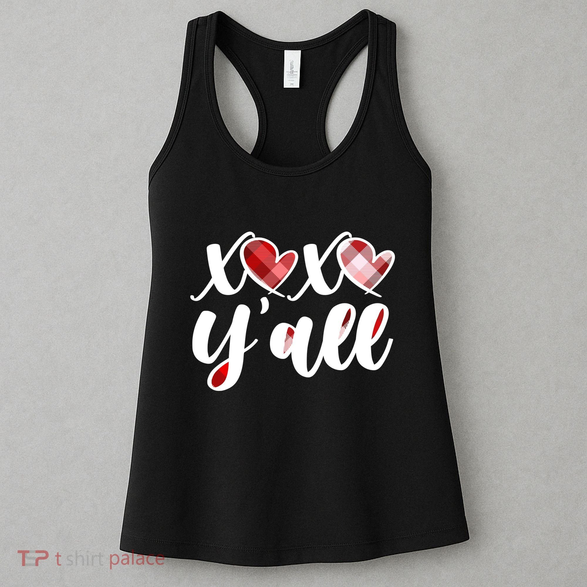 Cute Valentine's Day XOXO Y'all  Women's Tank Top