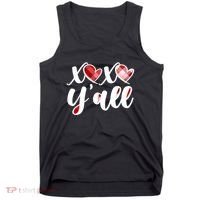 Cute Valentine's Day XOXO Y'all  Tank Top thumb 0